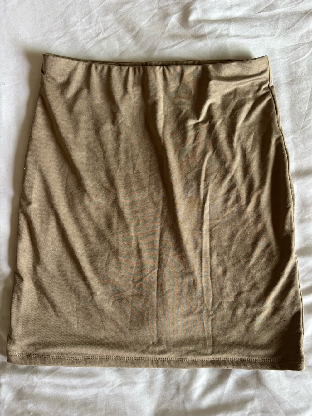 Classic Tan Pencil Skirt - Women